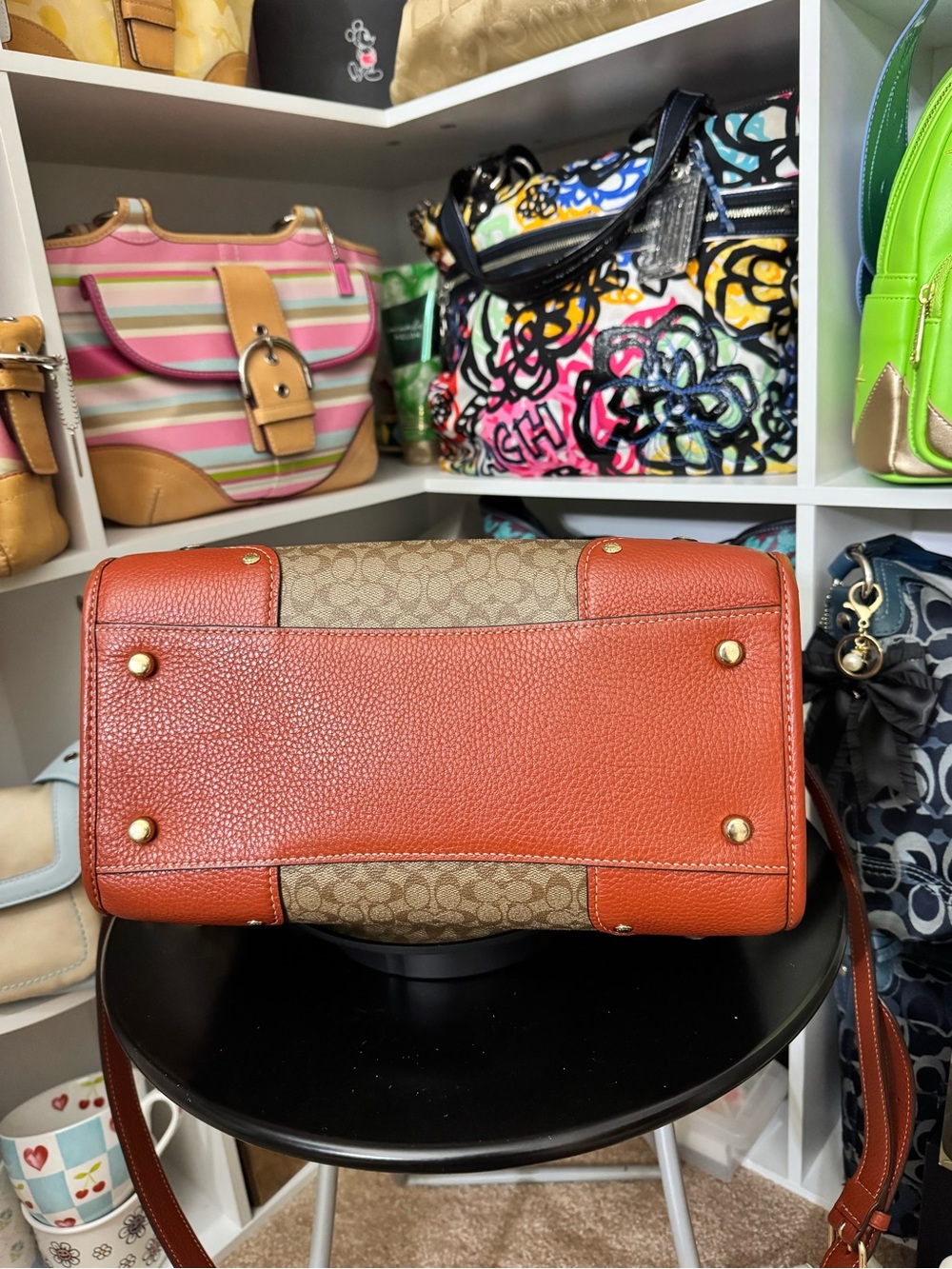 Coach Millie Colorblock Satchel - Picture 6 of 10
